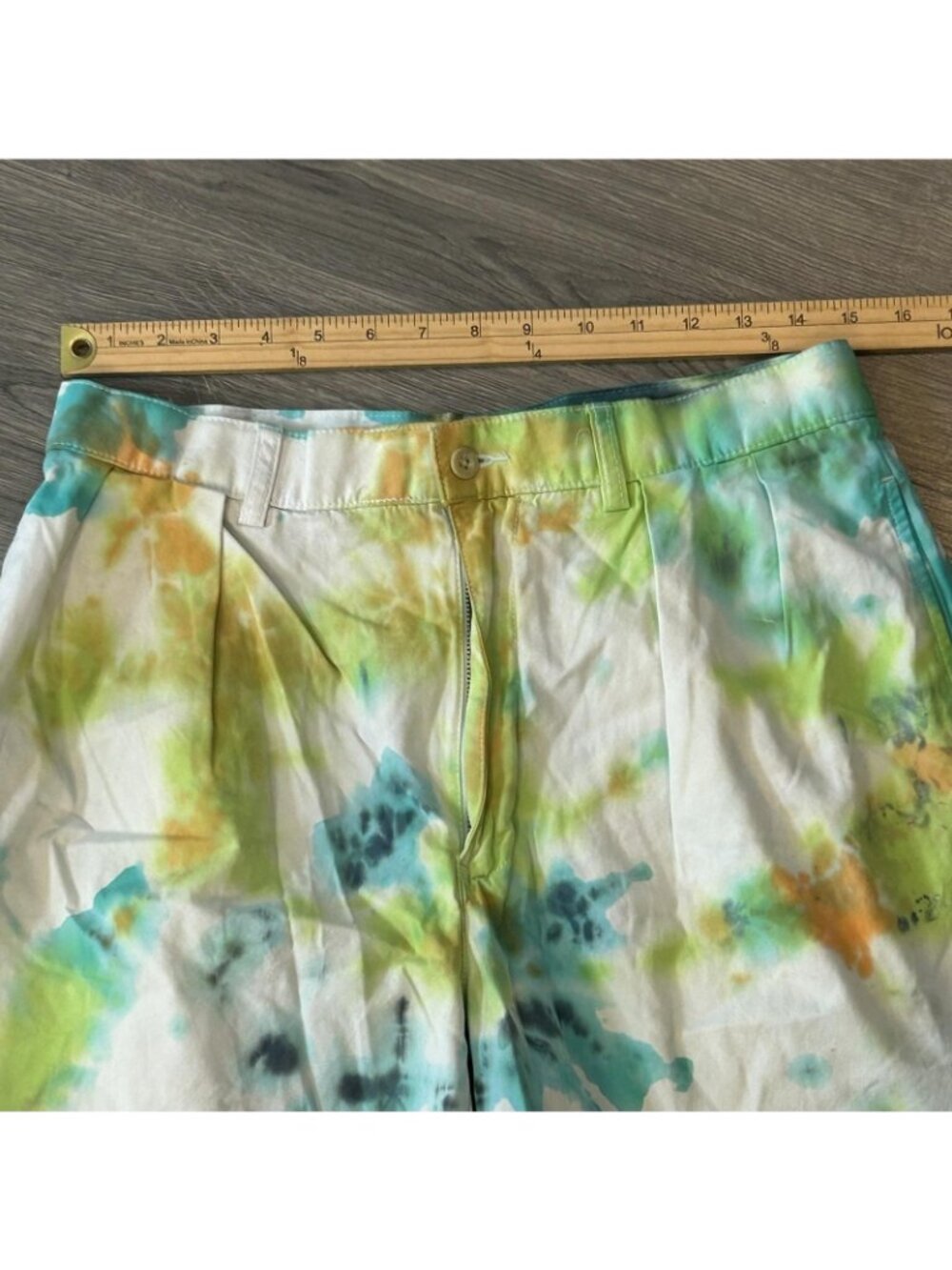 Polo Ralph Lauren Tyler Shorts Mens 32 Fits 30 Multicolor Tie Dye Chino Pony 8.5 - Picture 9 of 14